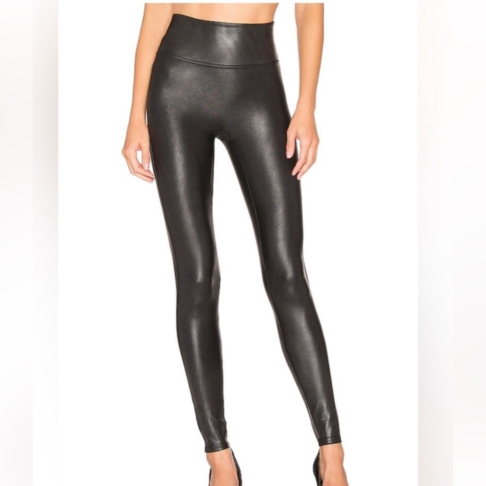 Spanx | SPANXshape Faux Leather Leggings | Black| Small